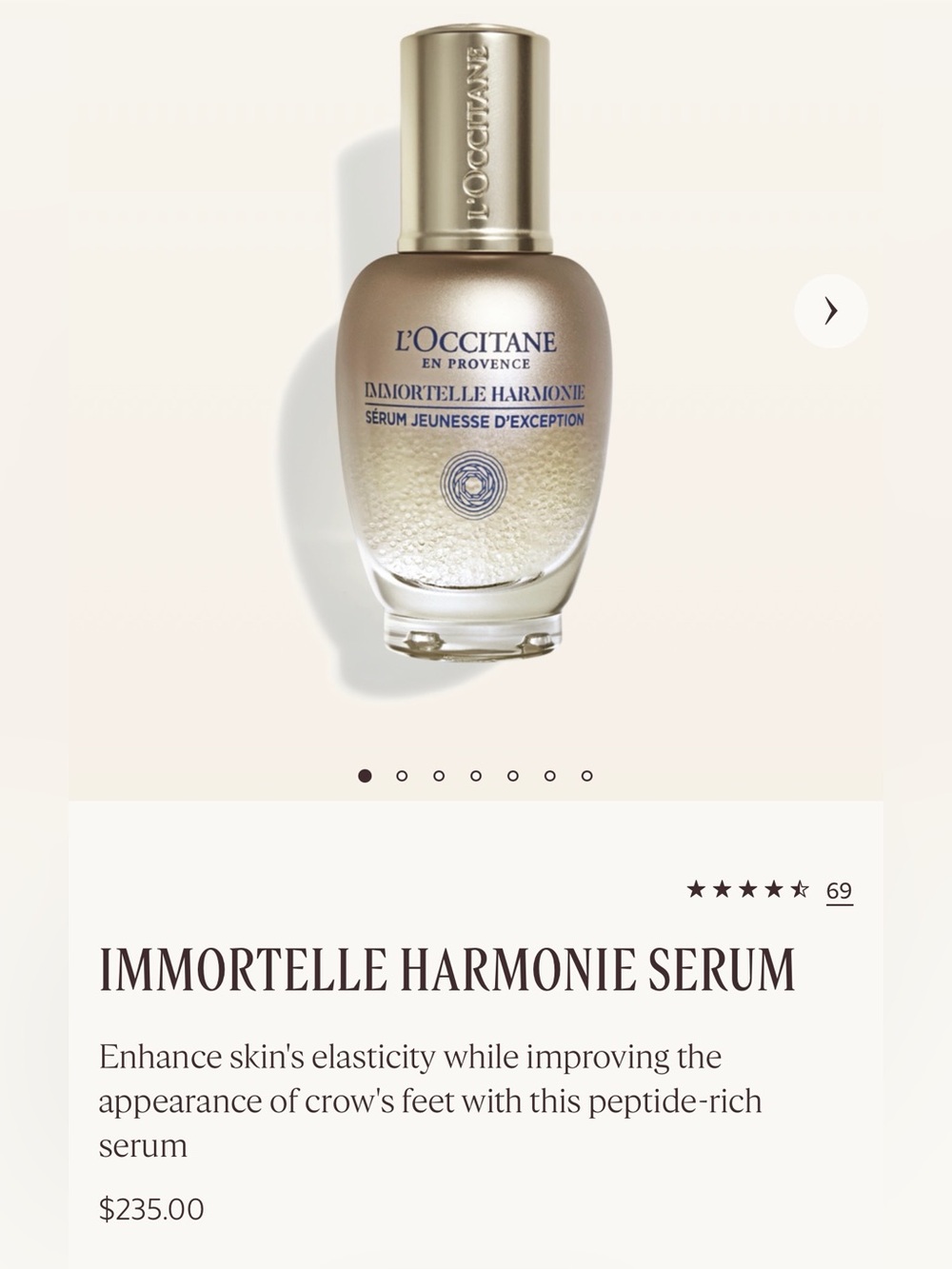 L'OCCITANE Immortelle Harmonie Serum